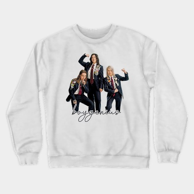 boygenius | watercolor style poster Crewneck Sweatshirt by clownescape